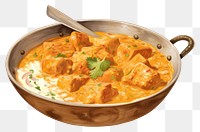 PNG Tasty butter chicken curry dish food stew meal. 