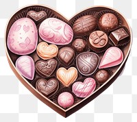 PNG Chocolate shape heart food. 