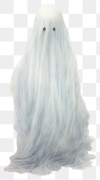 PNG Woman ghost mammal white white background. AI generated Image by rawpixel.