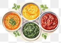PNG Chutney food white background ingredient. AI generated Image by rawpixel.
