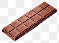 PNG Chocolate bar confectionery dessert food. AI generated Image by rawpixel.