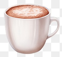 PNG Hot chocolate drink coffee cup. 