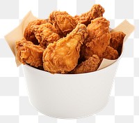 PNG Fried chicken leg fried food white background