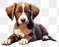 PNG Puppy dog pet portrait. 