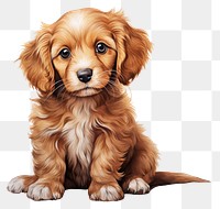 PNG Puppy dog pet portrait. 