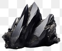 PNG Black crystals mineral rock anthracite