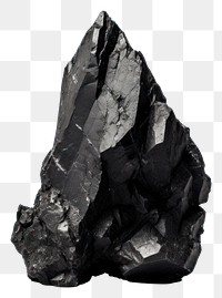 PNG Black crystal mineral rock anthracite. AI generated Image by rawpixel.