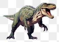 PNG Tyrannosaurus rex dinosaur reptile animal. 