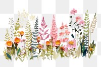 PNG Pattern flower plant creativity. AI generated Image by rawpixel.