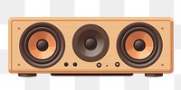 PNG Speaker electronics wood loudspeaker. AI generated Image by rawpixel.