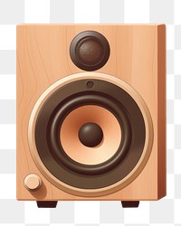 PNG Speaker electronics wood loudspeaker. AI generated Image by rawpixel.