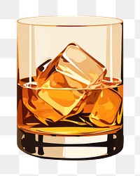 PNG Whiskey whisky drink glass. 