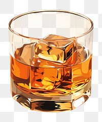 PNG Whiskey whisky drink glass. 