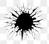 PNG Bullet hole backgrounds silhouette monochrome