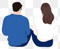 PNG Sitting adult togetherness conversation. AI generated Image by rawpixel.