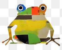 PNG Art painting frog representation. 