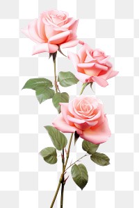 PNG Luxury pink roses flower plant  