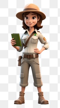 PNG Zookeeper cartoon female adult. AI generated Image by rawpixel.