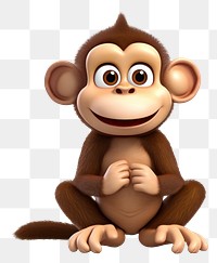 PNG Monkey cartoon mammal animal. 