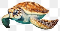 PNG Turtle reptile animal marine. 