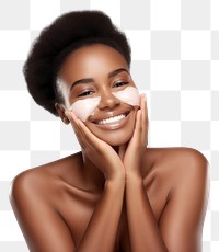 PNG Body care portrait adult smile. 