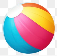 PNG Beach-ball sphere egg white background. AI generated Image by rawpixel.