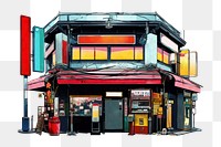 PNG Japanese karaoke drawing advertisement architecture. 