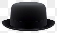 PNG A bowler hat black white background celebration. AI generated Image by rawpixel.