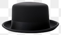 PNG A bowler hat black white background celebration. 