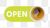 PNG Coffee open icon, transparent background