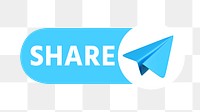 PNG Share slide icon, paper airplane, transparent background