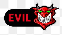 PNG Evil monster, slide icon, transparent background