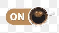 PNG Coffee cup slide icon, transparent background