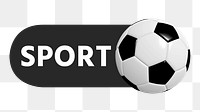 PNG Sport football icon, transparent background