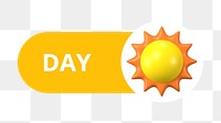 PNG Day sun icon, transparent background
