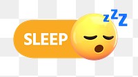 PNG Sleep emoticon icon, transparent background