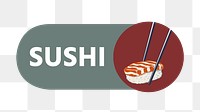 PNG Sushi food icon, transparent background