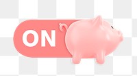 PNG On piggy bank icon, transparent background