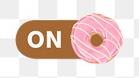 PNG On donut icon, transparent background