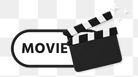 PNG Movie slide icon, transparent background