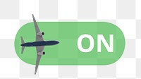 PNG On airplane mode icon, transparent background