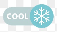 PNG Cool snowflake icon, transparent background