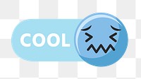 PNG Cool emoticon icon, transparent background