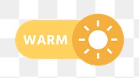 PNG Warm sun icon, transparent background