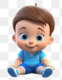 PNG Baby boy cartoon doll cute. 