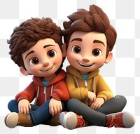 PNG Friendship cartoon toy white background. 