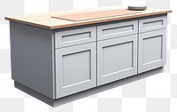 PNG Kitchen island furniture sideboard cabinet. 