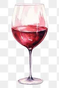 PNG Wine glasses drink red  