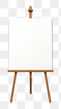 PNG Wooden easel white white background architecture. 