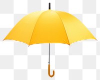 PNG Yellow umbrella yellow white background protection. 